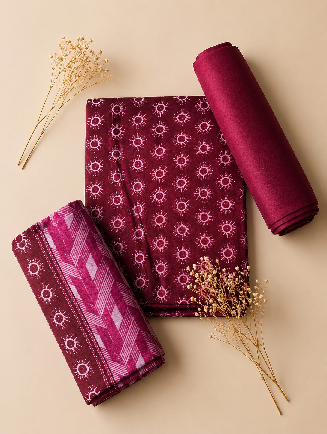 3PC UNSTITCHED P-05