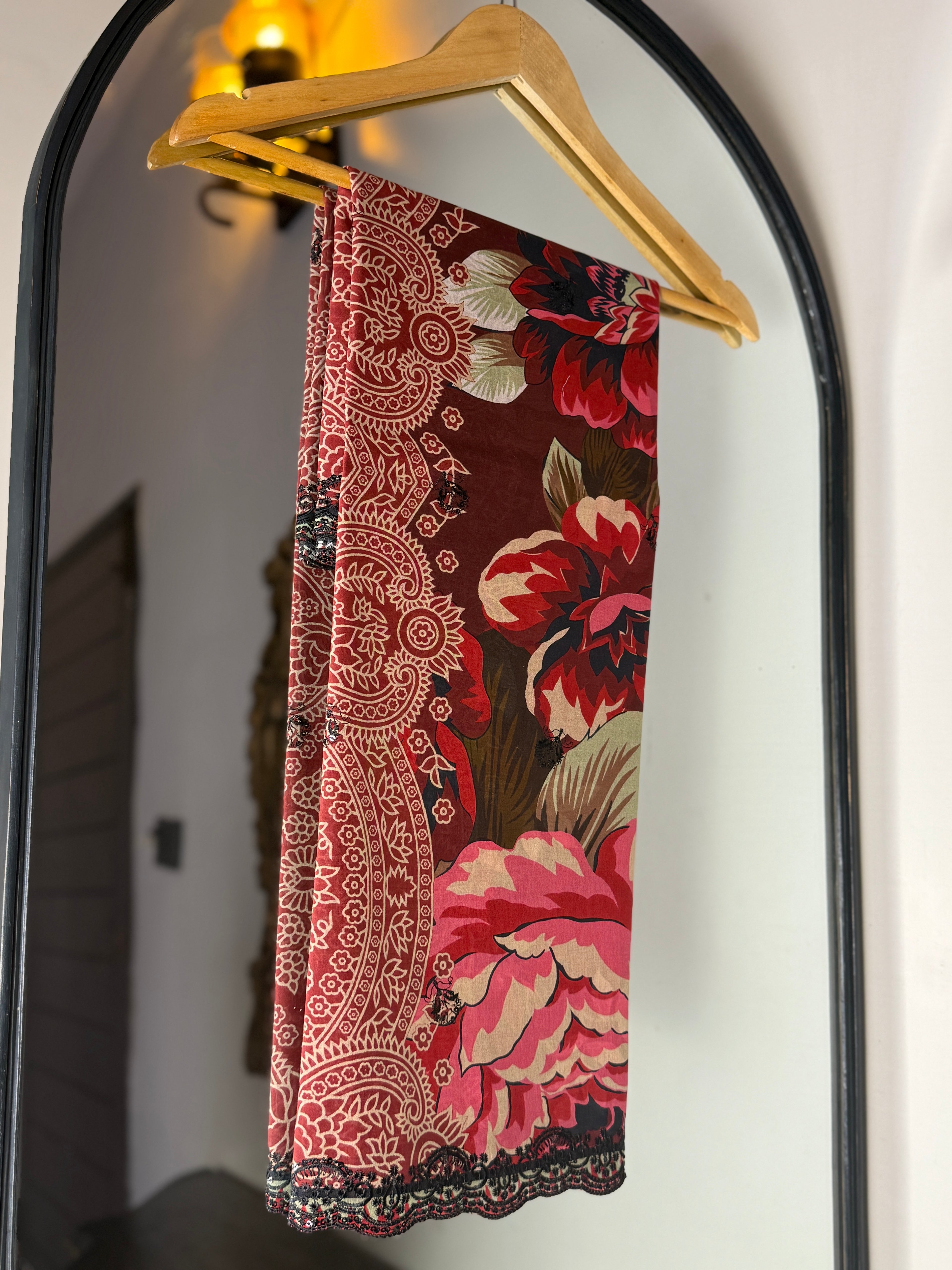 NY MAROON FLORAL