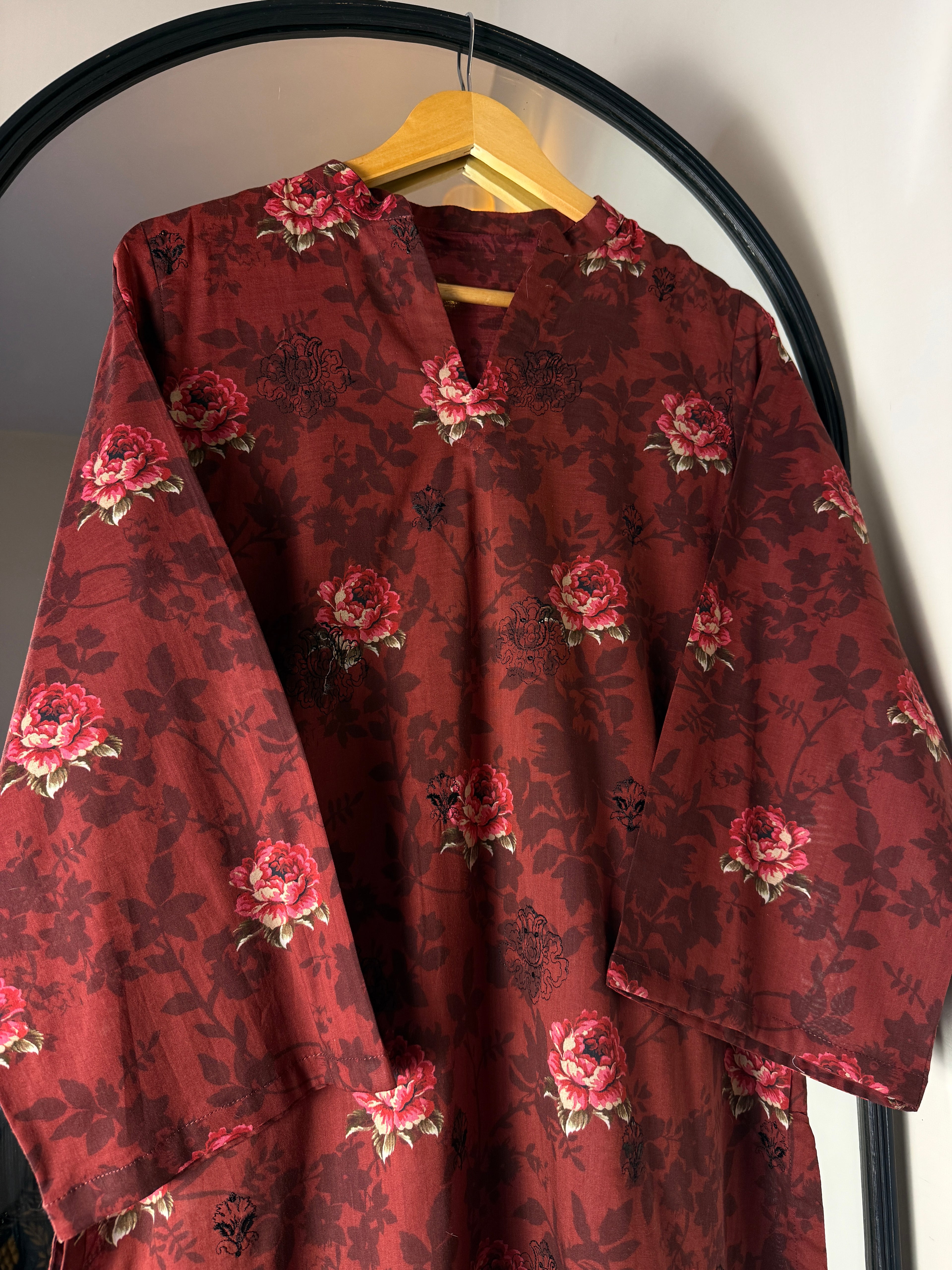 NY MAROON FLORAL