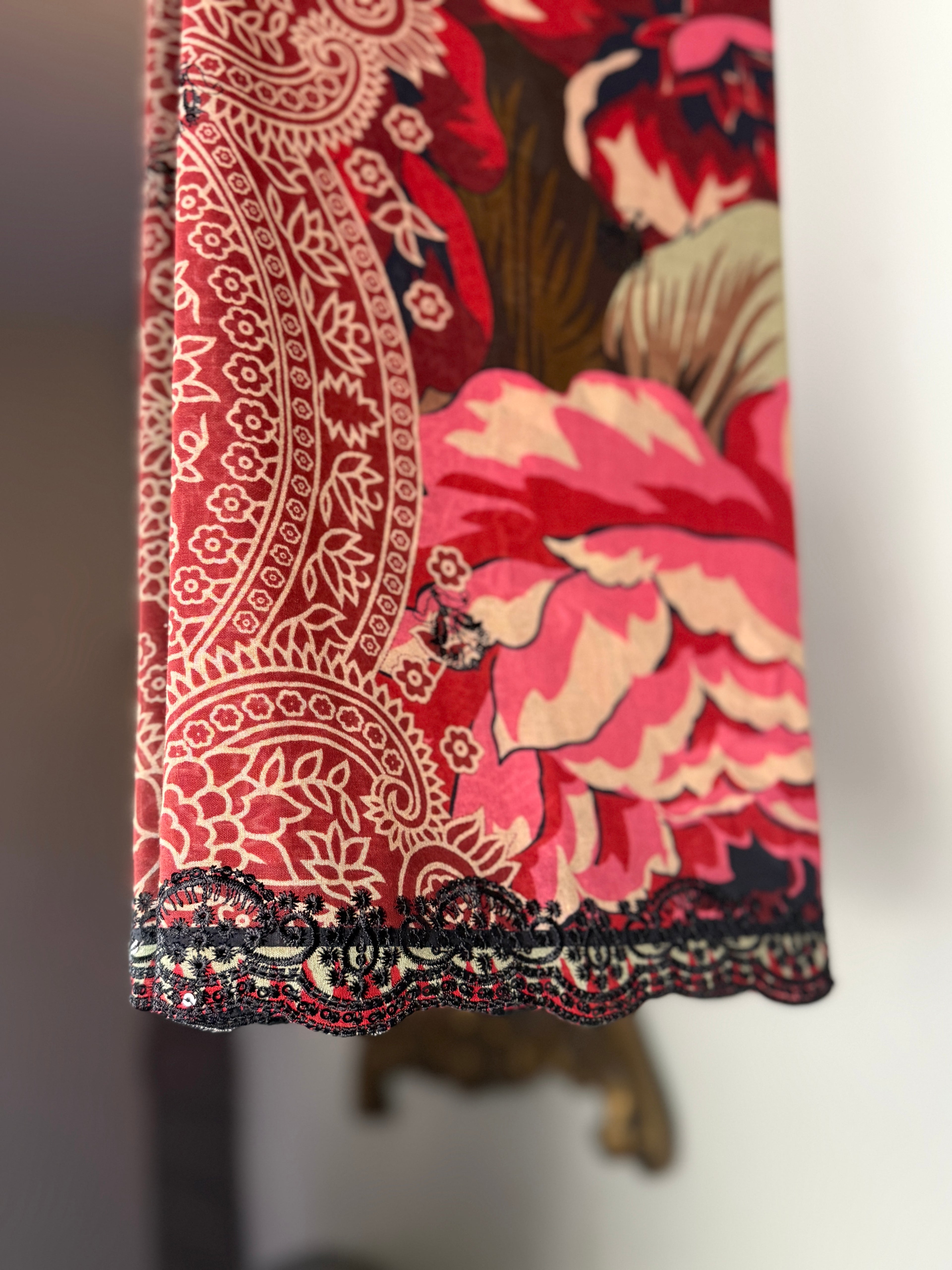 NY MAROON FLORAL