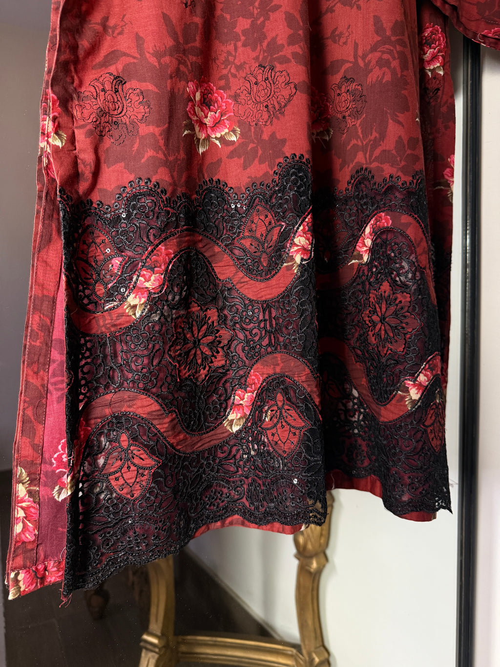NY MAROON FLORAL