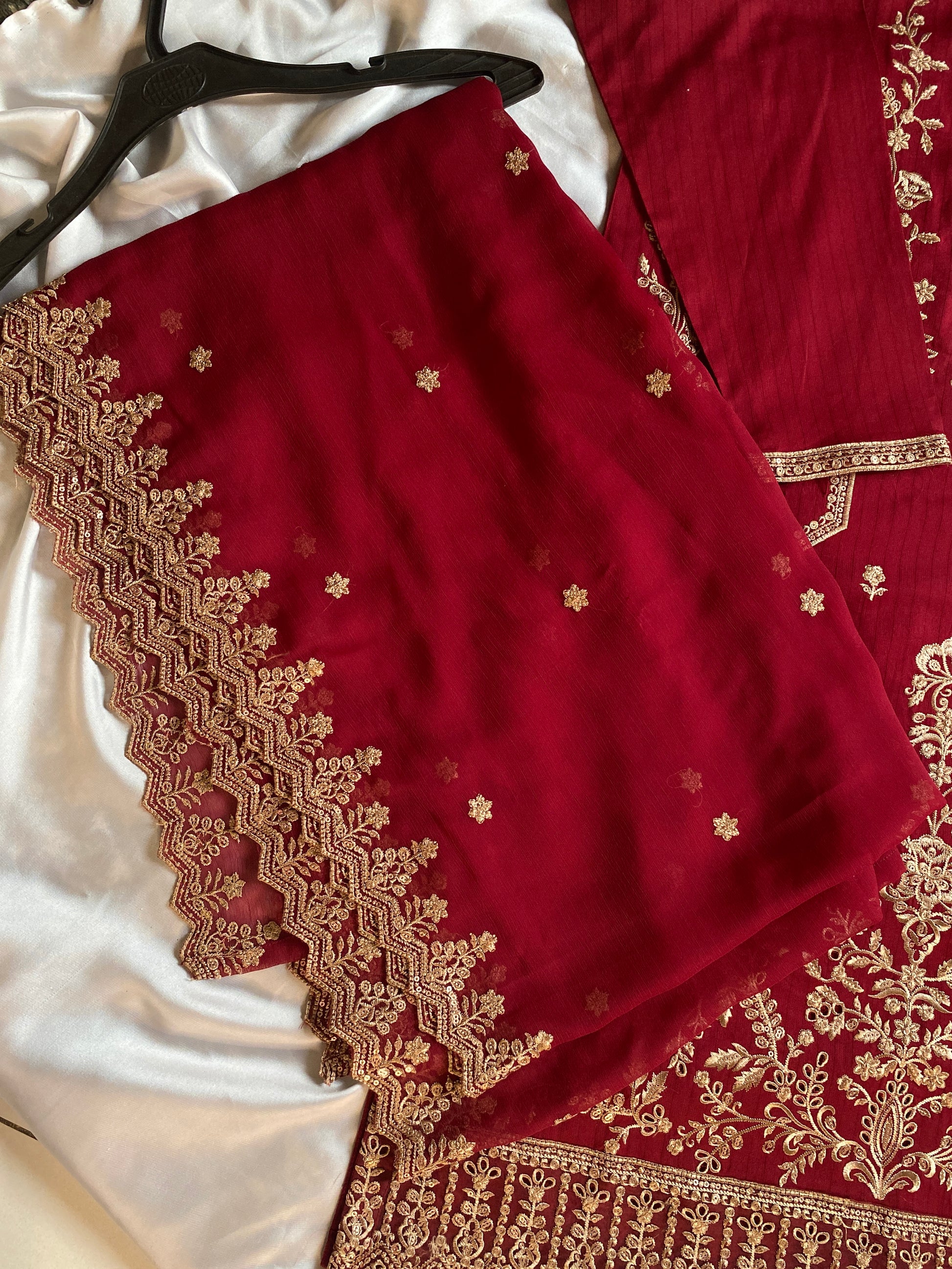 RED 3PC STITCHED