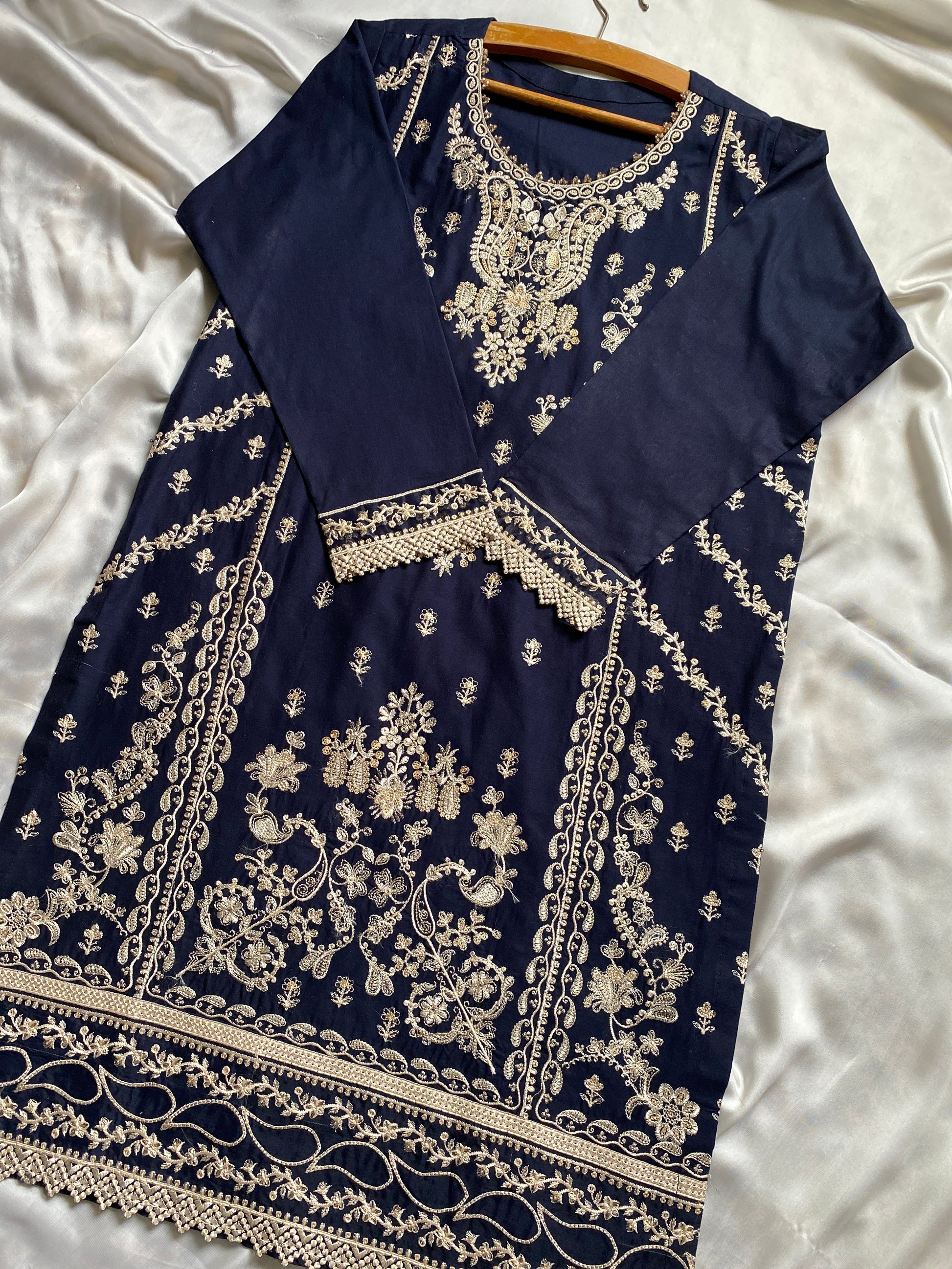 BLUE 3PC STITCHED