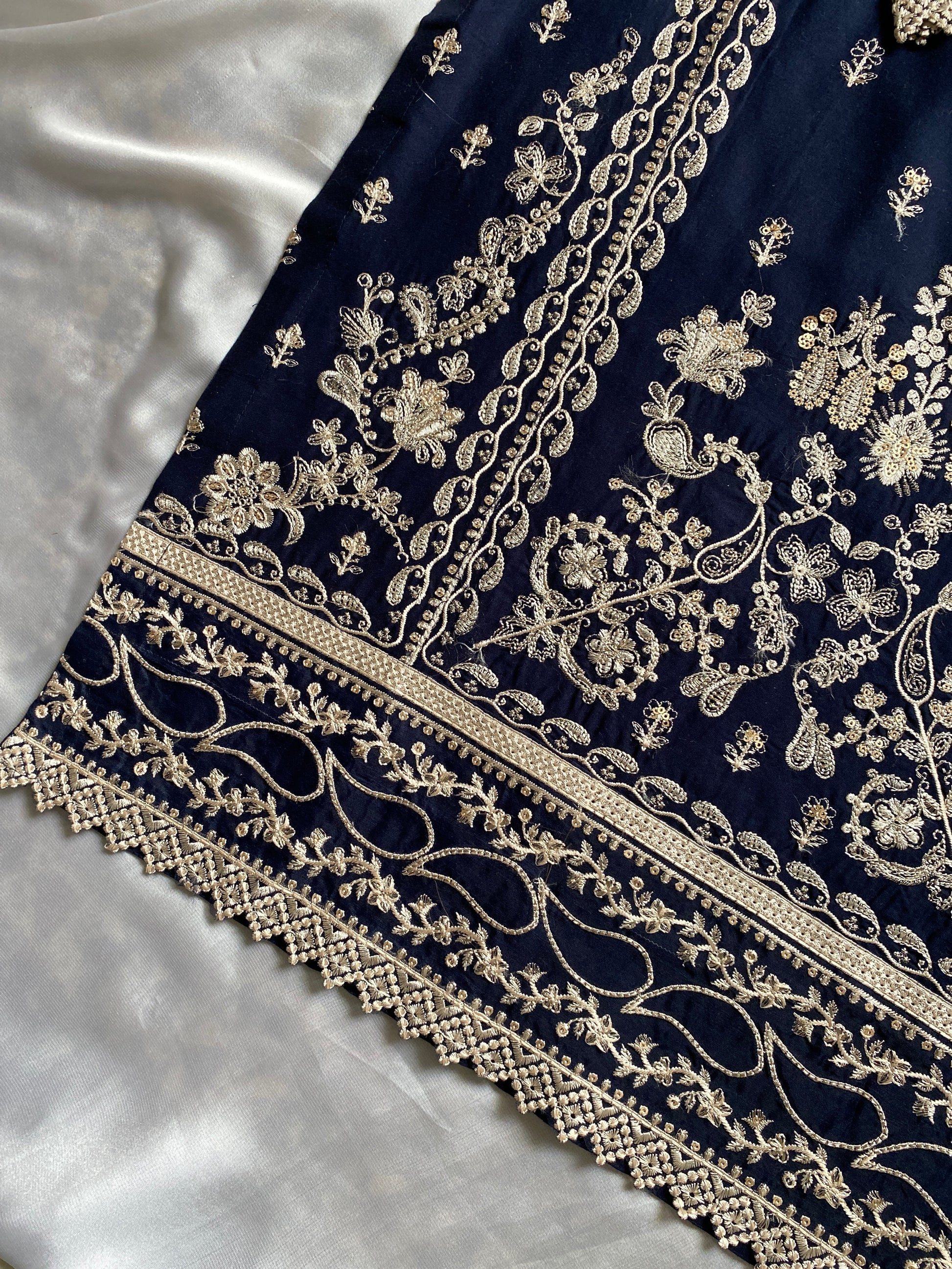 BLUE 3PC STITCHED